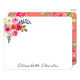 Salmon Floral Flat Note Cards Image 3 of 4